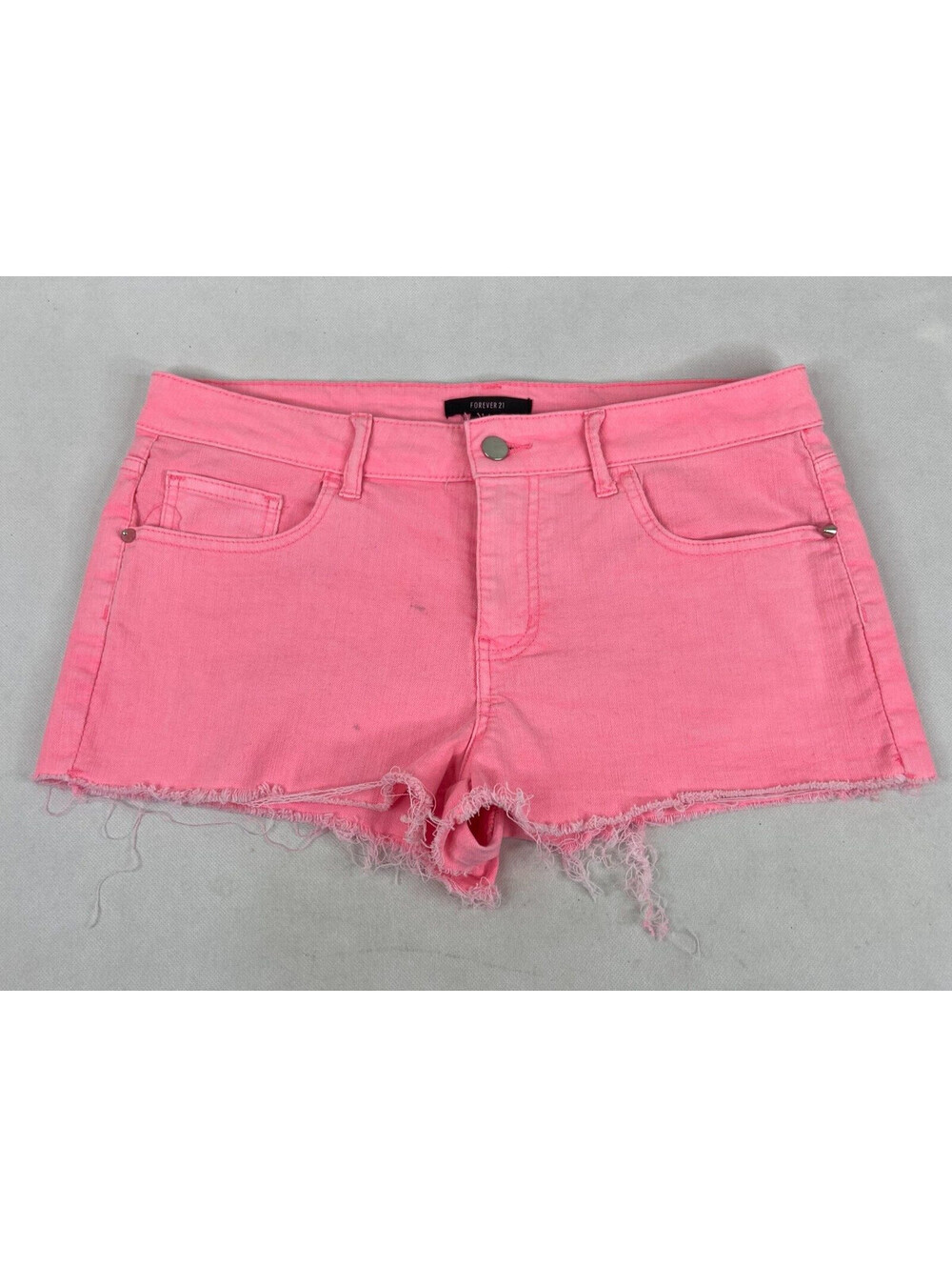 Forever 21 Women Pink Size 29 Cut Shorts Mid Rise Summer